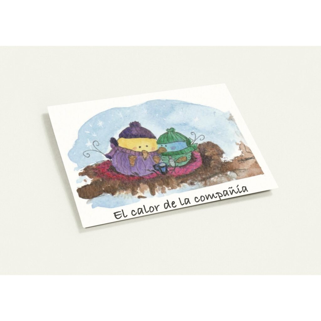Paquete de 10 tarjetas de felicitación (UE y resto del mundo)El calor de la compañía